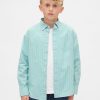 Chemise décontractée en popeline de coton biologique pour enfants Chemise décontractée en popeline de coton biologique pour enfants