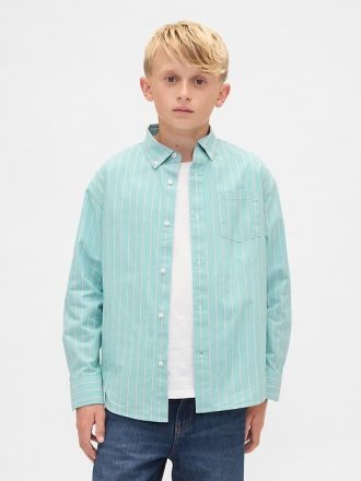 chemise dcontracte en popeline de coton biologique pour enfants 1 330x440 - Chemise d&eacute;contract&eacute;e en popeline de coton biologique pour enfants