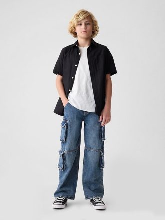 jean baggy double cargo pour enfants 1 1 330x440 - Jean baggy double cargo pour enfants