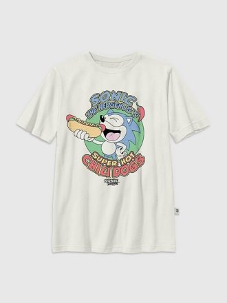 T-shirt graphique Sonic The Hedgehog Chilidogs pour enfants T-shirt graphique Sonic The Hedgehog Chilidogs pour enfants