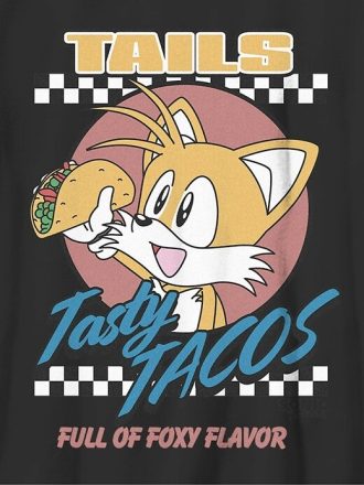 T-shirt graphique Sonic The Hedgehog Tails Tacos pour enfants T-shirt graphique Sonic The Hedgehog Tails Tacos pour enfants